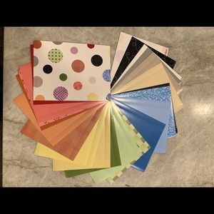 Creative Memories Paper/Pen/Stickers In Tin